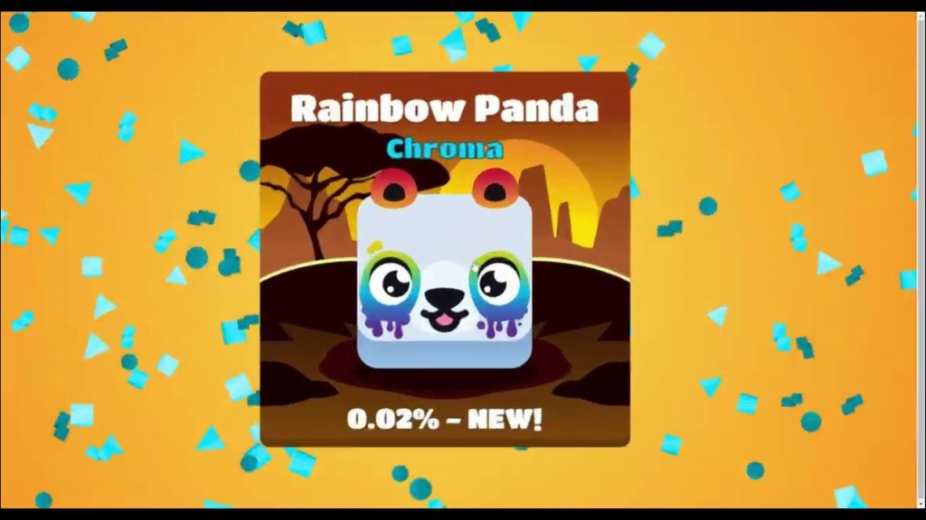 Rainbow Panda Blook in Blooket